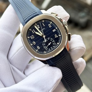 Patek Philippe Aquanaut 5968G Lacivert Kadran Silikon Kordon