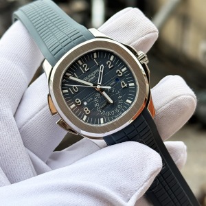 Patek Philippe Aquanaut Travel Time 5164A Mavi Silikon Kordon